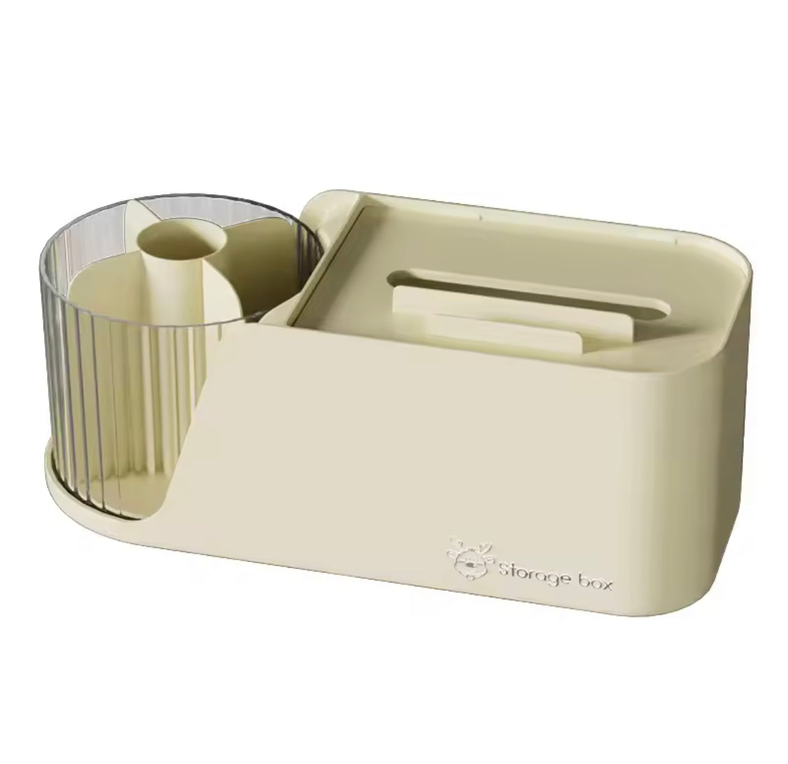 Multifunctional Rotating Pen Holder With Tissue Box, Creative Phone Holder With Tissue Dispenser, Desktop storage box Multifunctional Rotating Pen Holder With Tissue Box, Creative Phone Holder With Tissue Dispenser, Desktop storage box